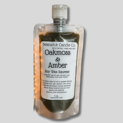 Oakmoss & Amber / Soy Wax Squeeze Pouch / Infused with Mica / Viral / Trending / Wax Melts