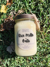 Load image into Gallery viewer, Soy Candle Mason Jar | Rice Milk Scented Soy Wax Candle - 16 oz Hand Poured