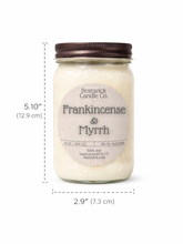 Load image into Gallery viewer, FRANKINCENSE &amp; MYRRH  Soy Candle in Mason Jar Unique Gift