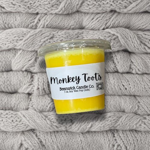 Monkey Toots / Pop-Out Soy Wax Melt / Infused with Mica / Wax Melts