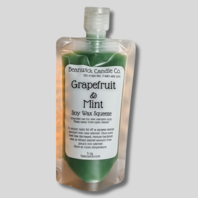 a bottle of grapefruit and mint soap