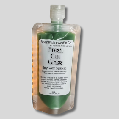 a bottle of fresh cut grass