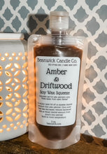 Load image into Gallery viewer, Amber &amp; Driftwood / Soy Wax Squeeze Pouch / Infused with Mica / Viral / Trending / Wax Melts