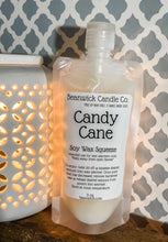 Load image into Gallery viewer, Candy Cane / Soy Wax Squeeze Pouch / Infused with Mica / Viral / Trending / Wax Melts