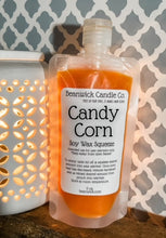 Load image into Gallery viewer, Candy Corn / Soy Wax Squeeze Pouch / Infused with Mica / Viral / Trending / Wax Melts