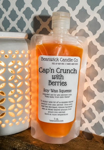 Cap'n Crunch with Berries / Soy Wax Squeeze Pouch / Infused with Mica / Viral / Trending / Wax Melts