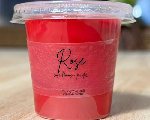 Rose / Pop-Out Soy Wax Melt / Infused with Mica / Wax Melts