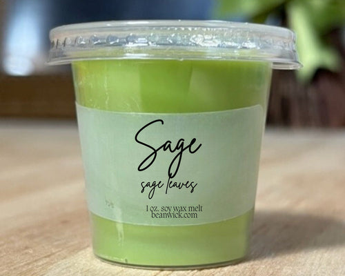 Sage / Pop-Out Soy Wax Melt / Infused with Mica / Wax Melts