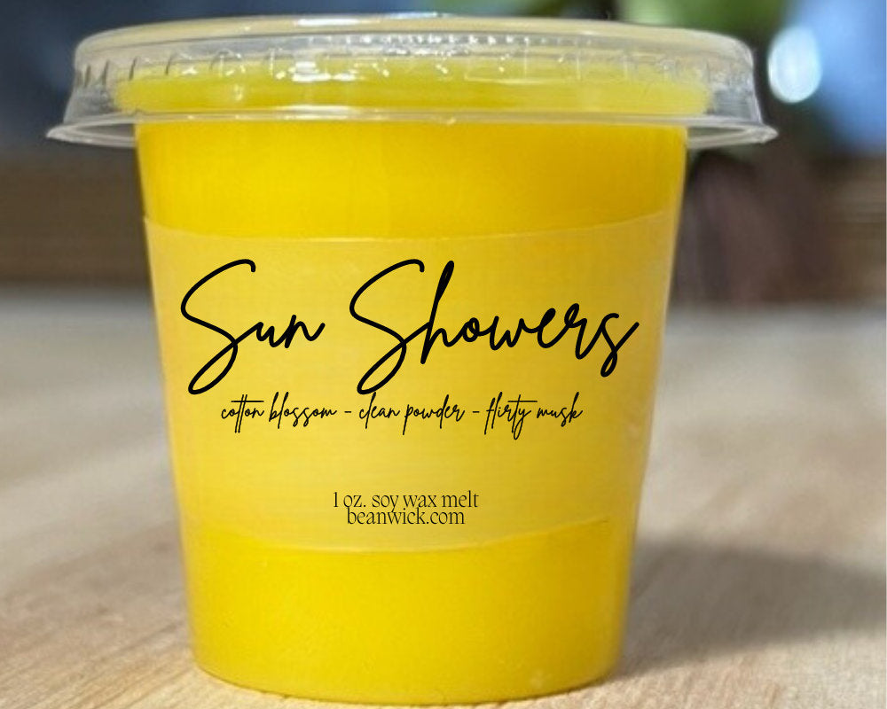 Sun Showers / Pop-Out Soy Wax Melt / Infused with Mica / Wax Melts