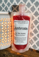 Load image into Gallery viewer, Ambrosia / Soy Wax Squeeze Pouch / Infused with Mica / Viral / Trending / Wax Melts