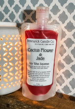 Load image into Gallery viewer, Cactus Flower &amp; Jade / Soy Wax Squeeze Pouch / Infused with Mica / Viral / Trending / Wax Melts