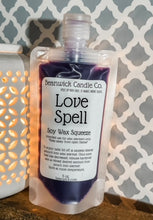 Load image into Gallery viewer, Love Spell / Soy Wax Squeeze Pouch / Infused with Mica / Viral / Trending / Wax Melts