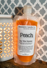 Load image into Gallery viewer, Peach / Soy Wax Squeeze Pouch / Infused with Mica / Viral / Trending / Wax Melts