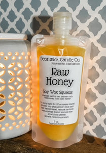 Raw Honey / Soy Wax Squeeze Pouch / Infused with Mica / Viral / Trending / Wax Melts