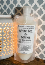 Load image into Gallery viewer, White Tea &amp; Berries / Soy Wax Squeeze Pouch / Infused with Mica / Viral / Trending / Wax Melts