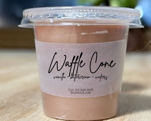 Waffle Cone / Pop-Out Soy Wax Melt / Infused with Mica / Wax Melts