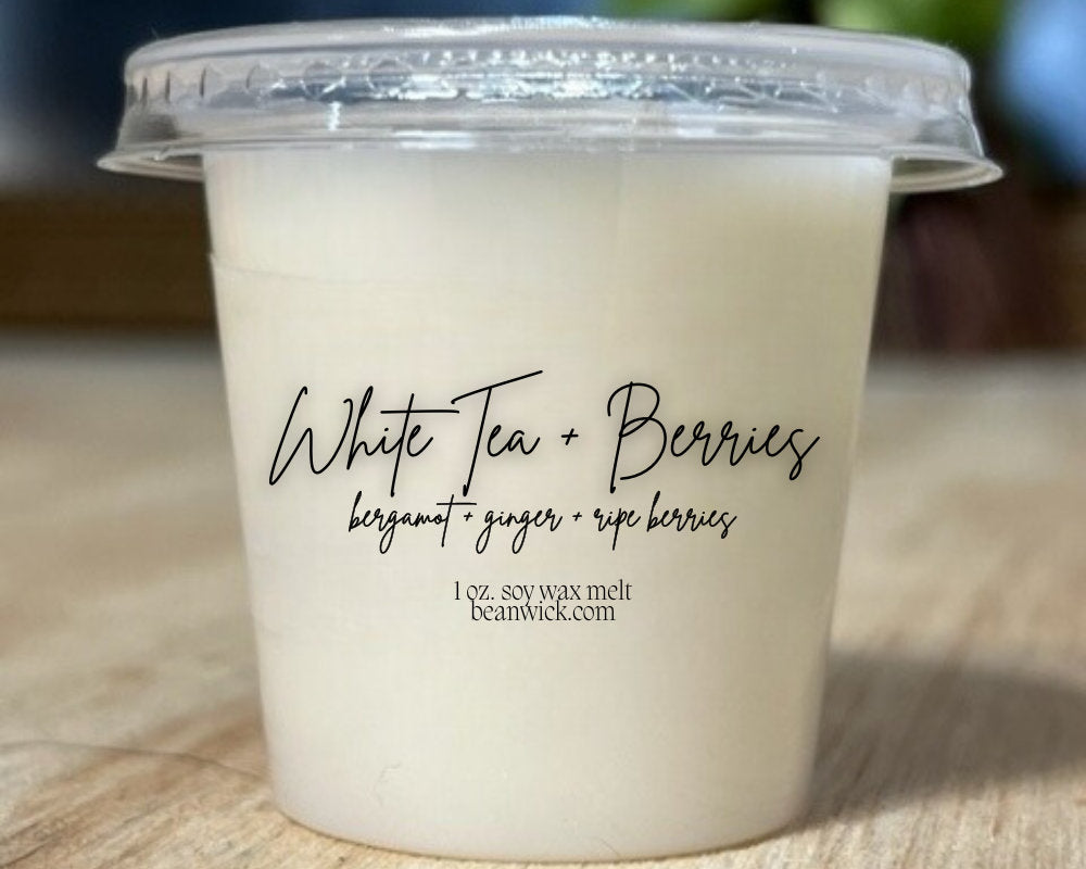 White Tea + Berries / Pop-Out Soy Wax Melt / Infused with Mica / Wax Melts