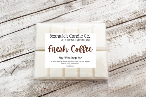 1 pack (2 bars) - FRESH COFFEE Soy Wax Snap-Bars/Wax Melts