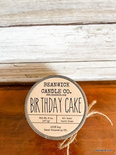 Load image into Gallery viewer, BIRTHDAY CAKE Soy Candle in Mason Jar Unique Gift