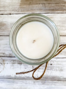 BAMBOO & COCONUT Soy Candle in Mason Jar Unique Gift