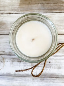 PEACH  Soy Candle in Mason Jar Unique Gift