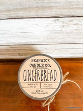 Load image into Gallery viewer, GINGERBREAD  Soy Candle in Mason Jar Unique Gift