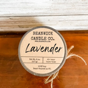 LAVENDER    Soy Candle in Mason Jar Unique Gift