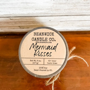 MERMAID KISSES Soy Candle in Mason Jar Unique Gift