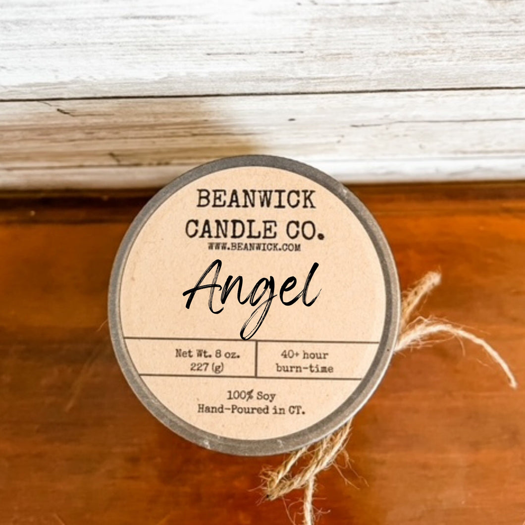 ANGEL Soy Candle in Mason Jar Unique Gift