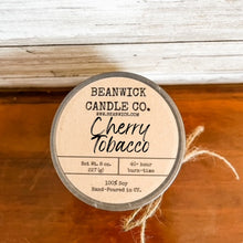 Load image into Gallery viewer, CHERRY TOBACCO Soy Candle in Mason Jar Unique Gift