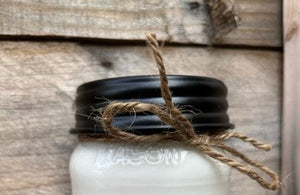 AMARETTO Soy Candle in Mason Jar Unique Gift