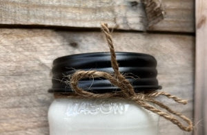 APPLE & MAPLE BOURBON Soy Candle in Mason Jar Unique Gift