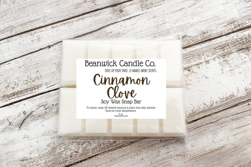 1 pack (2 bars) CINNAMON CLOVE Soy Wax Melts Unique Gifts