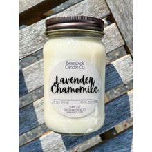 Load image into Gallery viewer, LAVENDER CHAMOMILE Soy Candle in Mason Jar Unique Gift