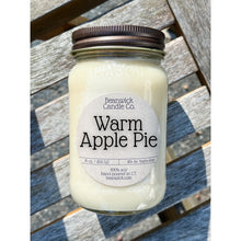 Load image into Gallery viewer, WARM APPLE PIE Soy Candle in Mason Jar Unique Gift